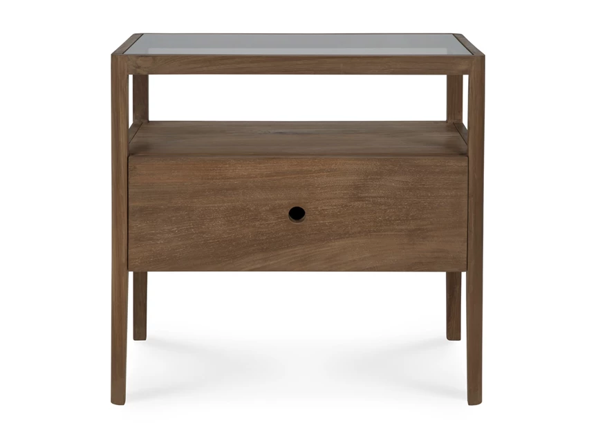 Nachttafel Reclaimed Teak Spindle Bedside Table 14175 Ethnicraft