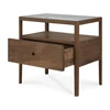 Lade open Nachttafel Reclaimed Teak Spindle Bedside Table 14175 Ethnicraft