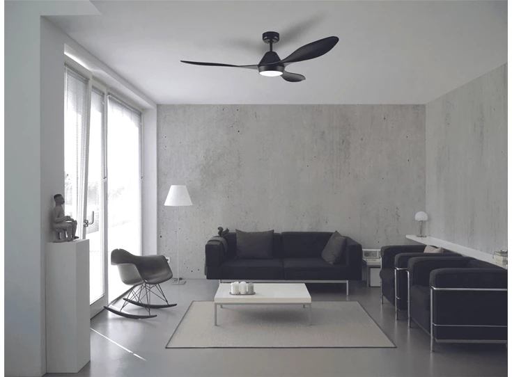 sfeerbeeld 35017 plafondventilator eglo zwart