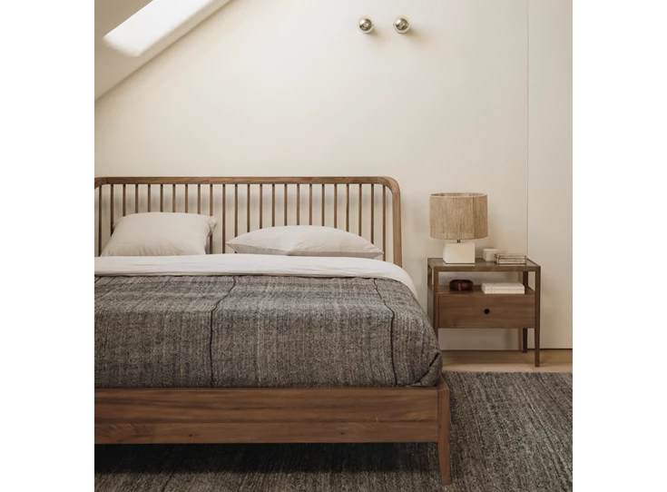 Sfeerfoto Bedkader Reclaimed Teak Spindle Bed 14171 Ethnicraft