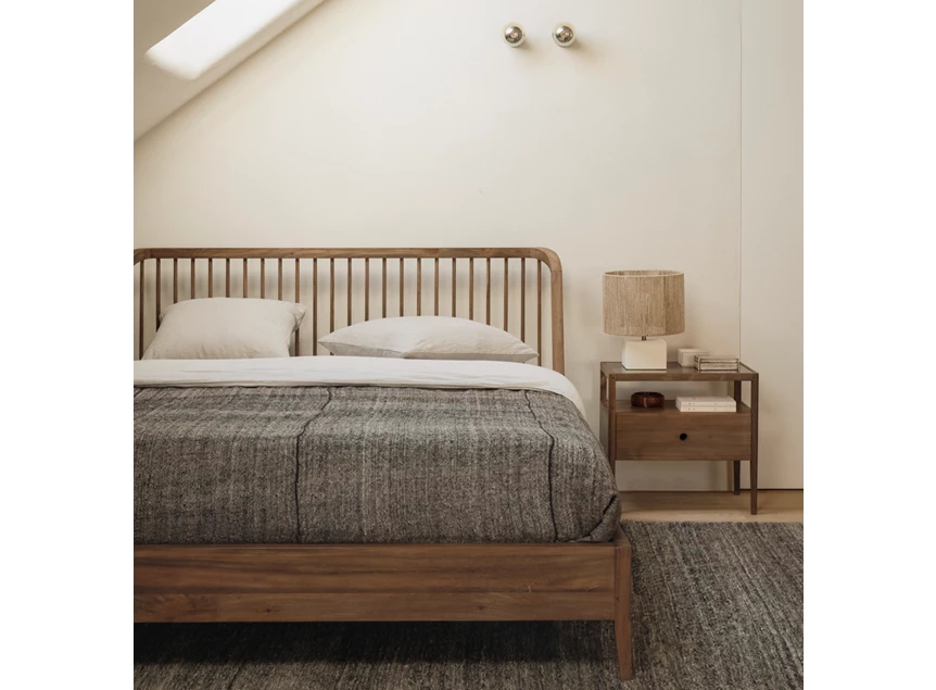 Sfeerfoto Bedkader Reclaimed Teak Spindle Bed 14171 Ethnicraft