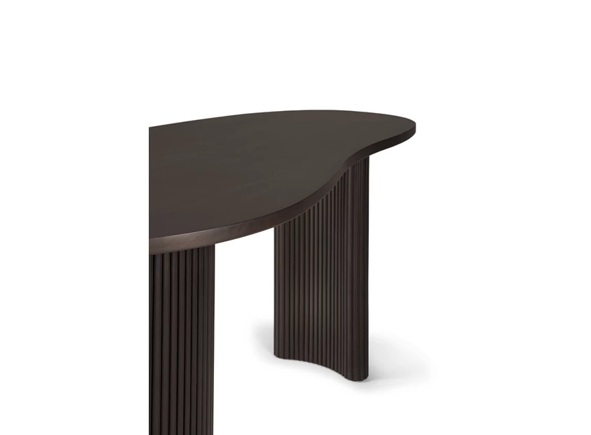 Bovenkant Bureautafel Mahogany Boomerang Desk 35011 Ethnicraft