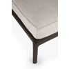 Detail Voetenbank Mahogany Jack Dark Brown Footstool Ivory Fabric 35110 Ethnicraft