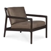 Bijzetzetel Mahogany Jack Lounge Chair Terra Nubuck Leather 35104 Ethnicraft