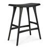 Barstoel Oak Osso Black Counter Stool Black Leather 53051 Ethnicraft