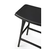 Bovenkant Barstoel Oak Osso Black Counter Stool Black Leather 53051 Ethnicraft