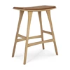 Barstoel Oak Osso Counter Stool Cognac Leather 53050 Ethnicraft