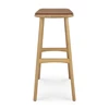 Zijkant Barstoel Oak Osso Counter Stool Cognac Leather 53050 Ethnicraft