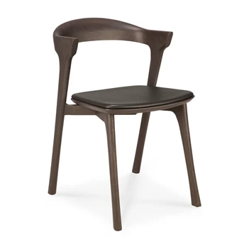 Eetkamerstoel Oak Bok Brown Dining Chair Brown Leather 51551 Ethnicraft