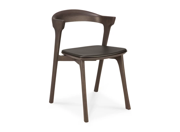 Eetkamerstoel Oak Bok Brown Dining Chair Brown Leather 51551 Ethnicraft
