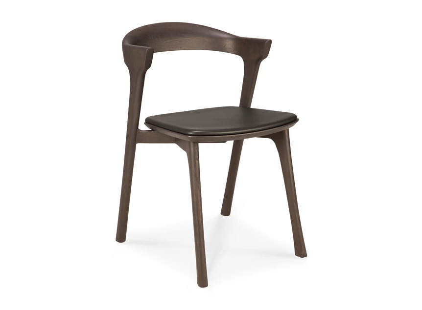 Eetkamerstoel Oak Bok Brown Dining Chair Brown Leather 51551 Ethnicraft