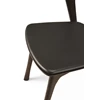 Bovenkant Eetkamerstoel Oak Bok Brown Dining Chair Brown Leather 51551 Ethnicraft