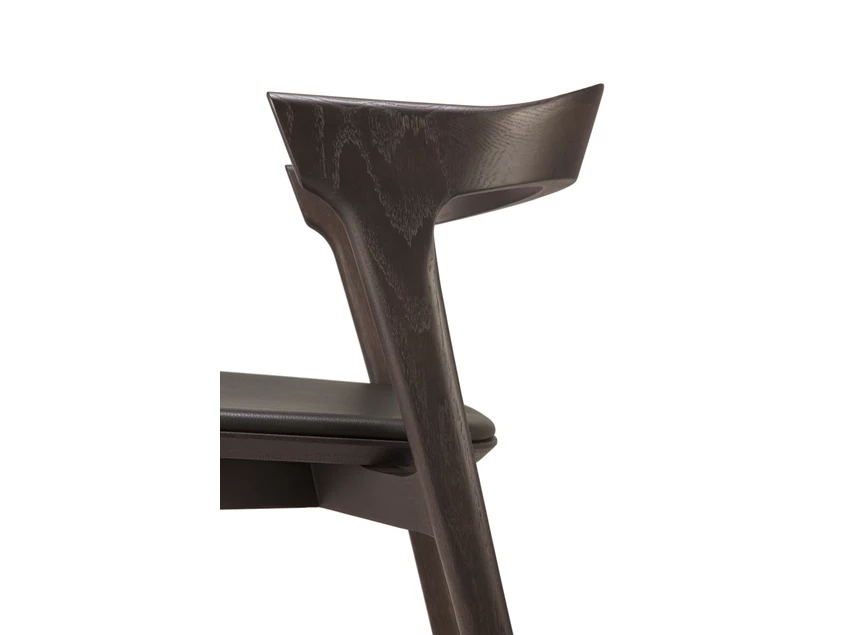 Armleuning Eetkamerstoel Oak Bok Brown Dining Chair Brown Leather 51551 Ethnicraft