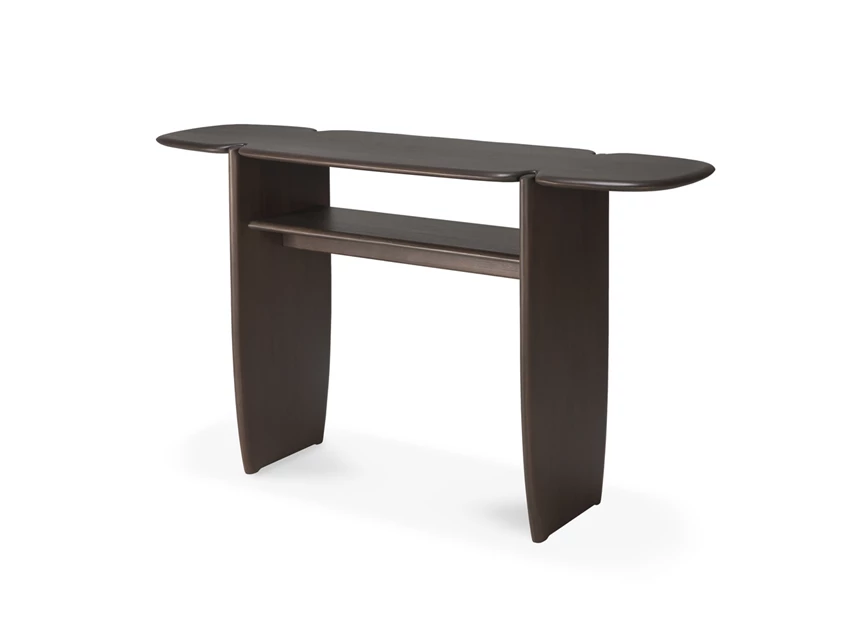 Zijkant Muurtafel Mahogany Pi Dark Brown Console 35009 Ethnicraft