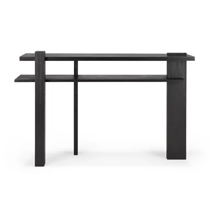 Muurtafel Teak Abstract Black Console 10121 Ethnicraft