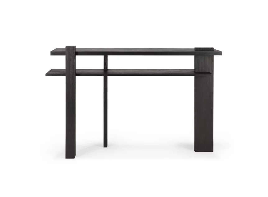 Muurtafel Teak Abstract Black Console 10121 Ethnicraft