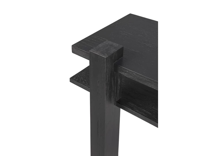 Detail Muurtafel Teak Abstract Black Console 10121 Ethnicraft
