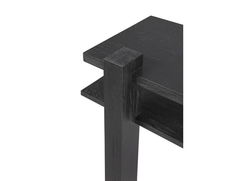 Detail Muurtafel Teak Abstract Black Console 10121 Ethnicraft