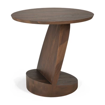 Bijzettafel Teak Oblic Brown Side Table 10186 Ethnicraft