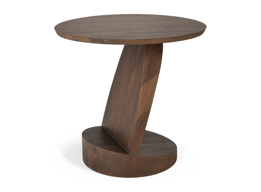 Bijzettafel Teak Oblic Brown Side Table 10186 Ethnicraft