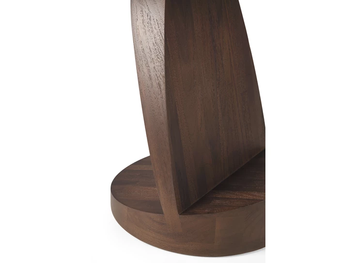 Detail Bijzettafel Teak Oblic Brown Side Table 10186 Ethnicraft