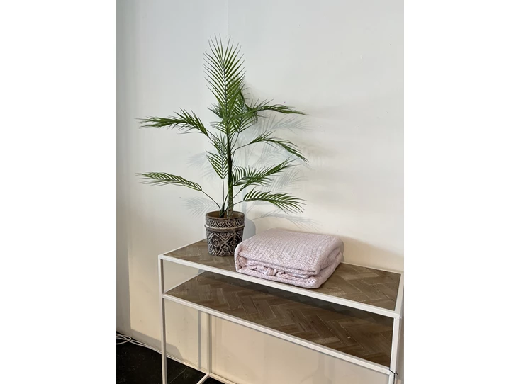 Wafelplaid 180x240cm pink uit de verpakking