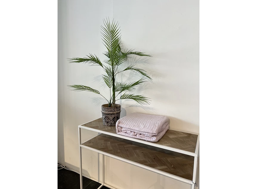 Wafelplaid 180x240cm pink uit de verpakking