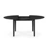 Systeem Verlengbare tafel Oak Bok Round Black Extendable Dining Table 51528 Ethnicraft