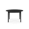 Dicht Verlengbare tafel Oak Bok Round Black Extendable Dining Table 51528 Ethnicraft