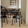Open Verlengbare tafel Oak Bok Round Black Extendable Dining Table 51528 Ethnicraft