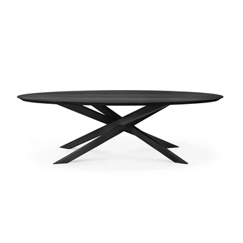 Ovale eettafel Oak Mikado Oval Black Dining Table 50186 Ethnicraft