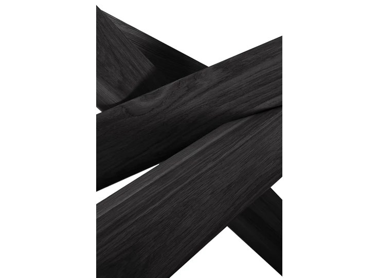 Detail Ovale eettafel Oak Mikado Oval Black Dining Table 50186 Ethnicraft