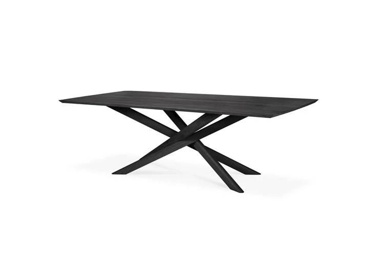 Zijkant Eettafel Oak Mikado Black Dining Table 50176 Ethnicraft