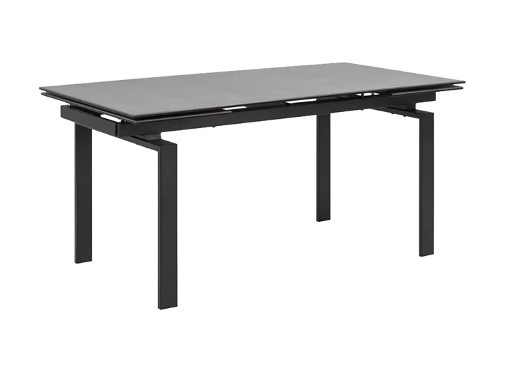 huddersfield 20033 table ceramic fairbanks 160 tot 240 verlengbaar black zwart keramiek