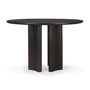 Ronde eettafel Mahogany Roller Max Round Dark Brown Dining Table 35022 Ethnicraft