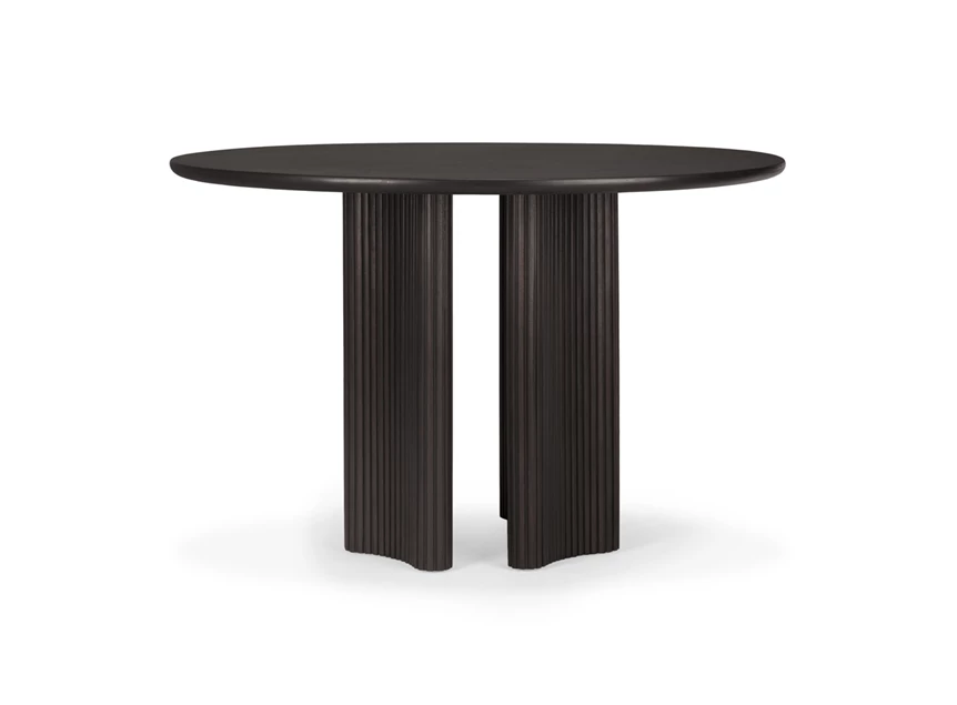Ronde eettafel Mahogany Roller Max Round Dark Brown Dining Table 35022 Ethnicraft