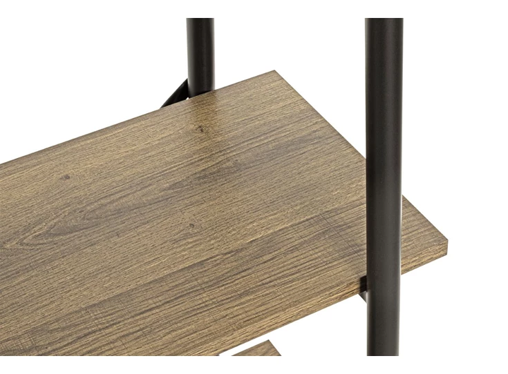 23894 hengelo regal rekje 3 planken zwart metaal melamine legplanken haku detail