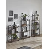23895 hengelo rek regal 4 planken melamine zwart metalen frame sfeerbeeld