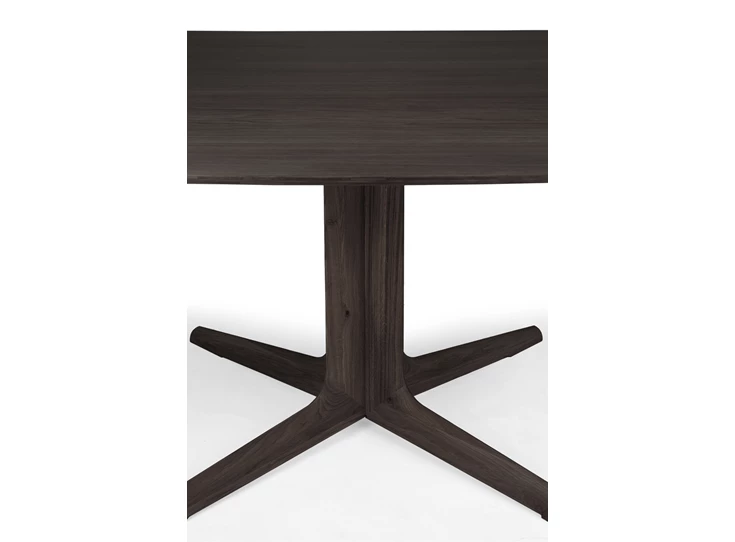 Detail Vierkante eettafel Oak Corto Brown Dining Table 50998 Ethnicraft