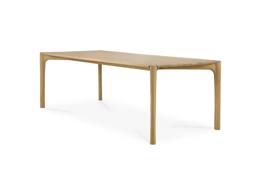 Zijkant Rechthoekige eettafel Oak Pi Dining Table 51330 Ethnicraft