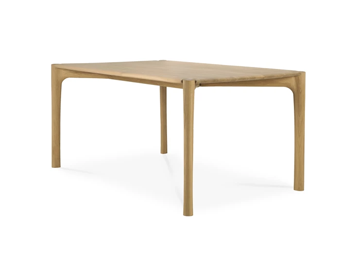 Zijkant Rechthoekige eettafel Oak Pi Dining Table 51327 Ethnicraft