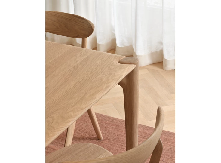 Bovenkant Rechthoekige eettafel Oak Pi Dining Table 51327 Ethnicraft