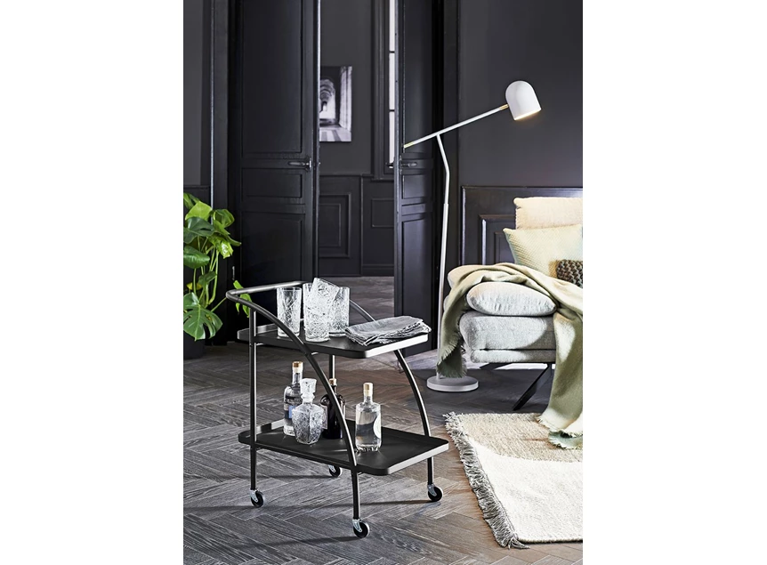 25565 nils serveerwagen zwart metaal wielen haku sfeerbeeld