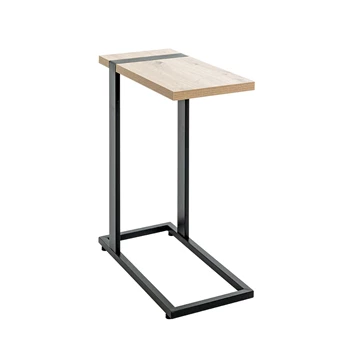 37400 saragossa bijzettafel laptoptafel metaal hout haku