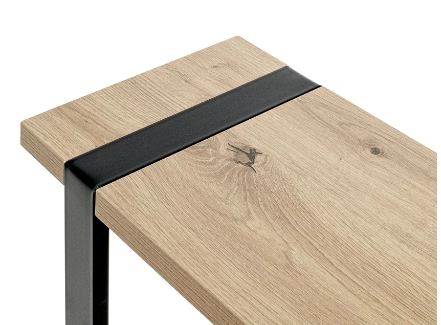 37400 saragossa bijzettafel laptoptafel metaal hout haku detail
