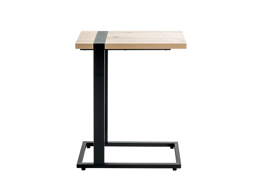 37400 saragossa bijzettafel laptoptafel metaal hout haku zijkant