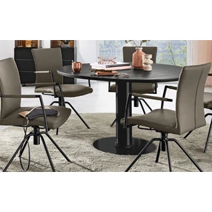 Ronde eettafel Napoli  in eik black Musterring