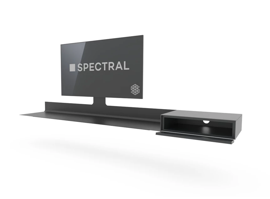 Open Tv-meubel Air 4 All metaal zwart Spectral