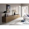 Sfeerfoto Hangende dressoir Side metallic glass champagne Spectral