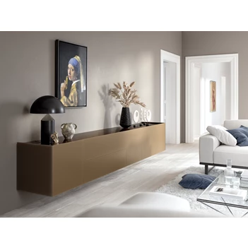 Sfeerfoto Hangende dressoir Side metallic glass champagne Spectral